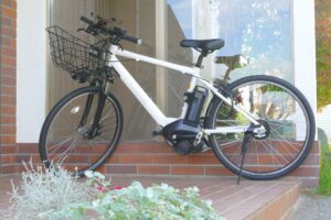 シティサイクル グレー バスケット付き